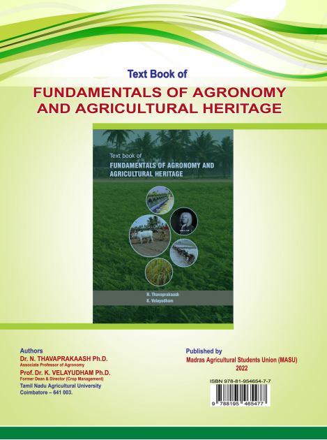 FUNDAMENTALS OF AGRONOMY AND AGRICULTURAL HERITAGE