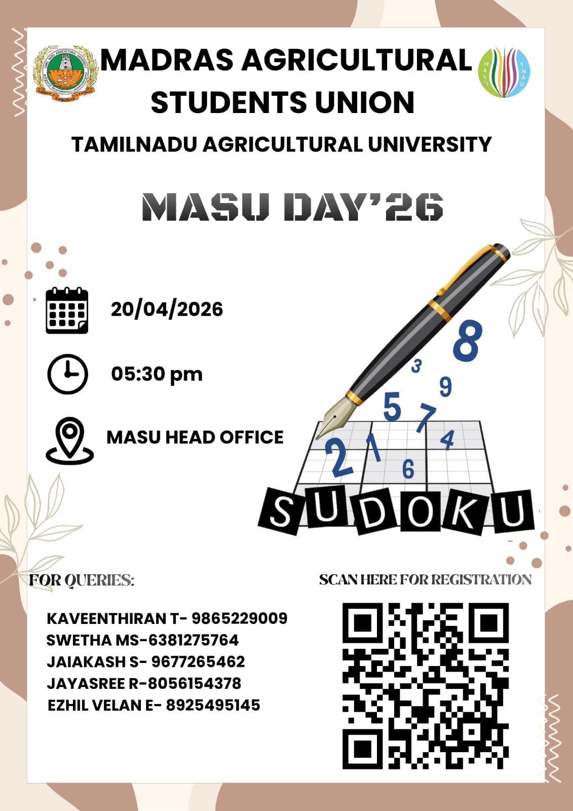 MASU Day ’26 – Sudoku Challenge